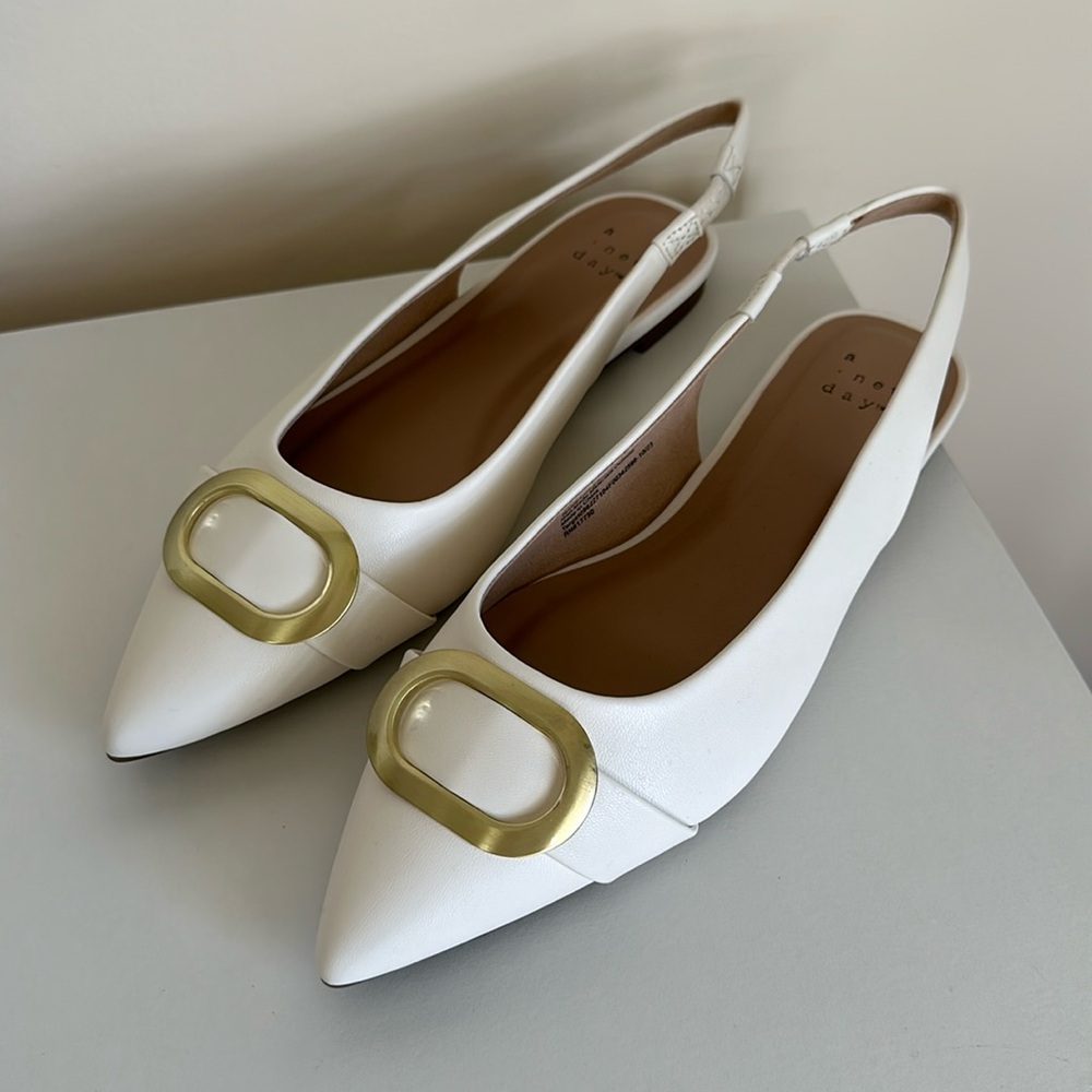 Target A New Day Cream Jenny Ballet Flats